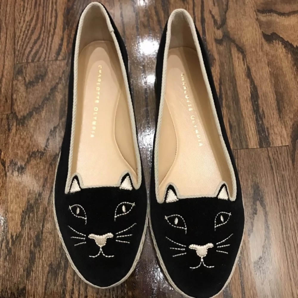 Charlotte Olympia Capri velvet euro 37 flats $575